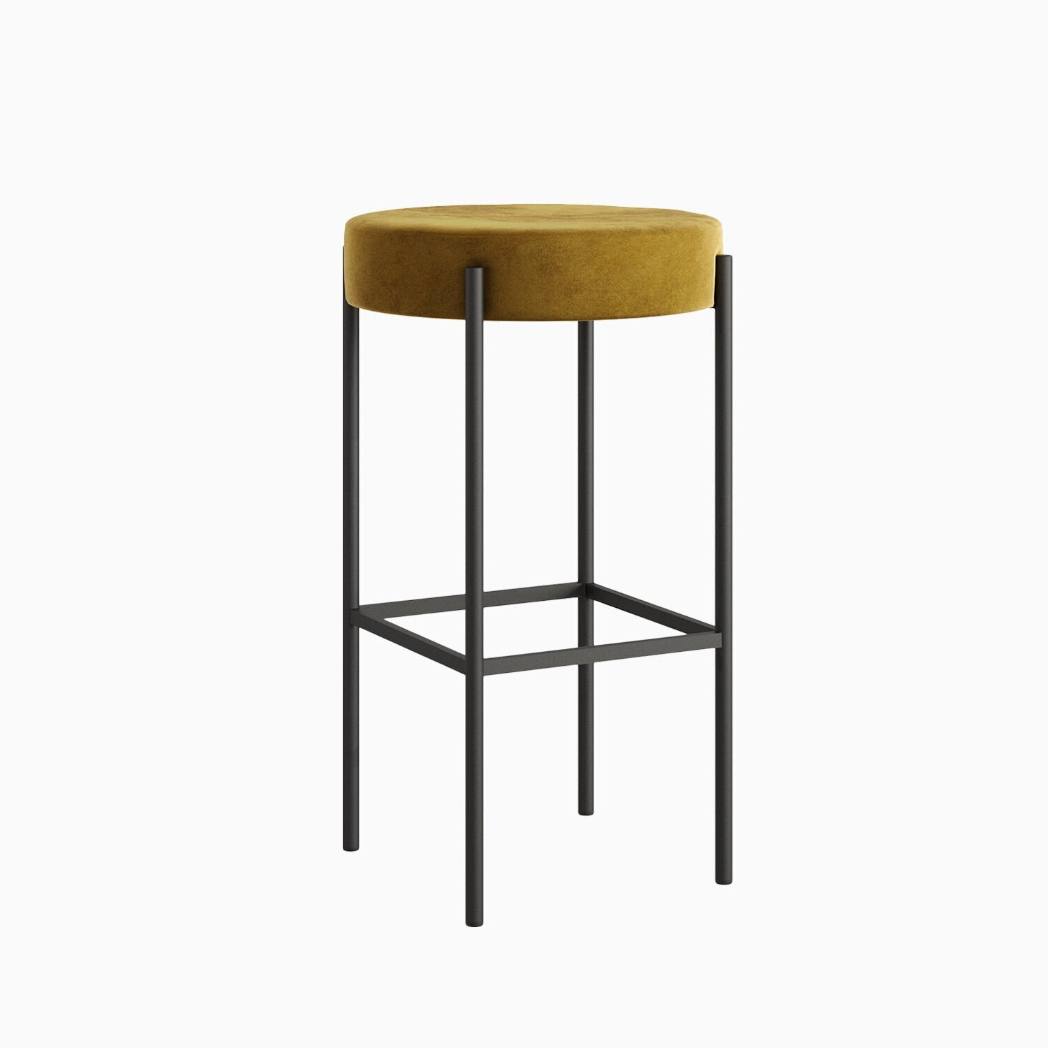 Стілець барний круглий Stool 4 Bar м'який на металевій основі