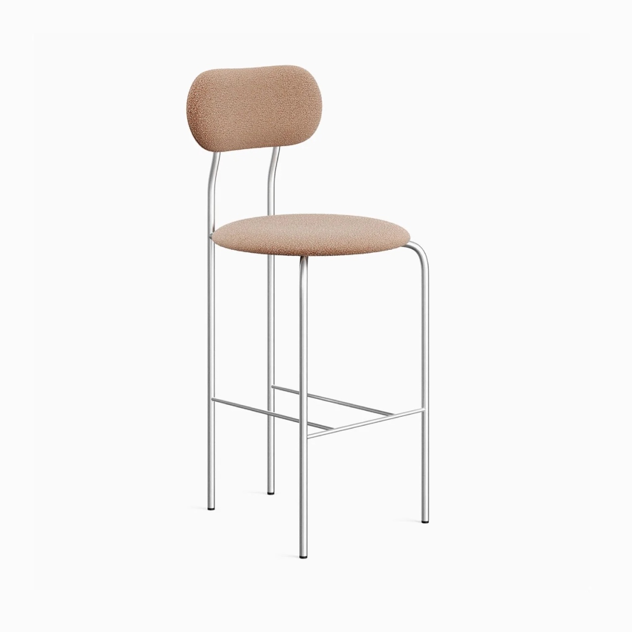 Стілець барний лаконічний Stool 5 Bar на основі з нержавіючої сталі